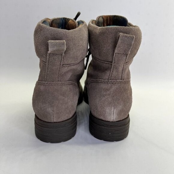 Born Codi Suede Hiking Boots Size 6M Taupe Waterproof Lug Sole Urban Rugged - Picture 5 of 15